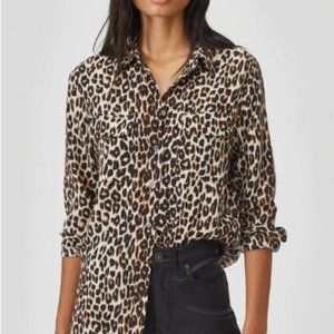 Equipment Leopard Print Blouse